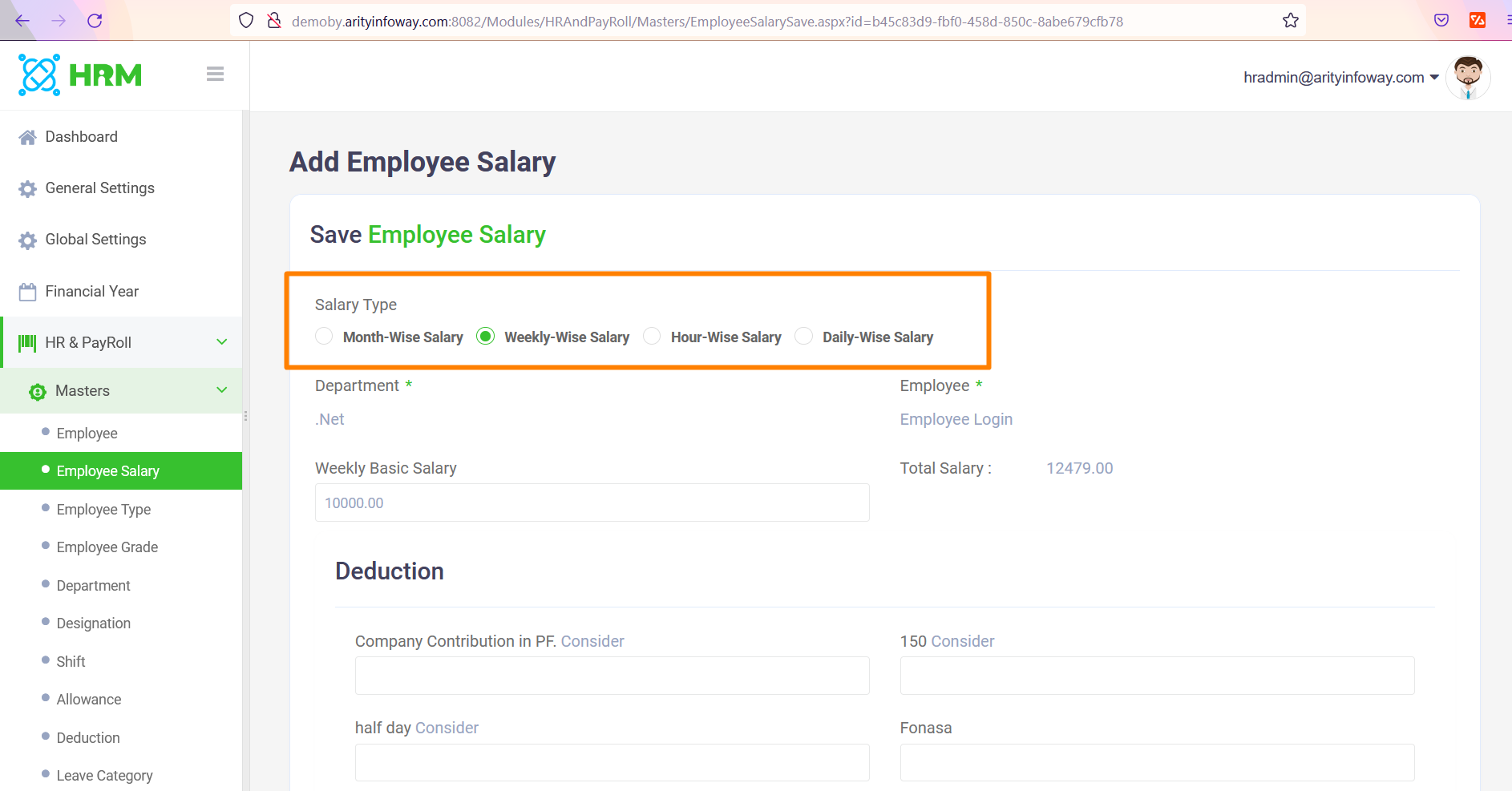 HRMS - Human Resource Management System, ZkTeco BioMetric Time attendance, Salary, Manage employee